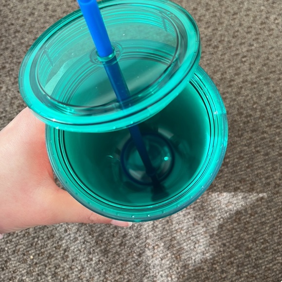 Starbucks WINTER HOLIDAY 2022 Glitter Teal Ombré Wave Venti Tumbler 24oz - Picture 3 of 3